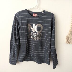 No Added Sugar Girls Long Sleeve Shirt T-shirt Size 7-8